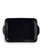 Lot de 2 plats à four noir brillant
