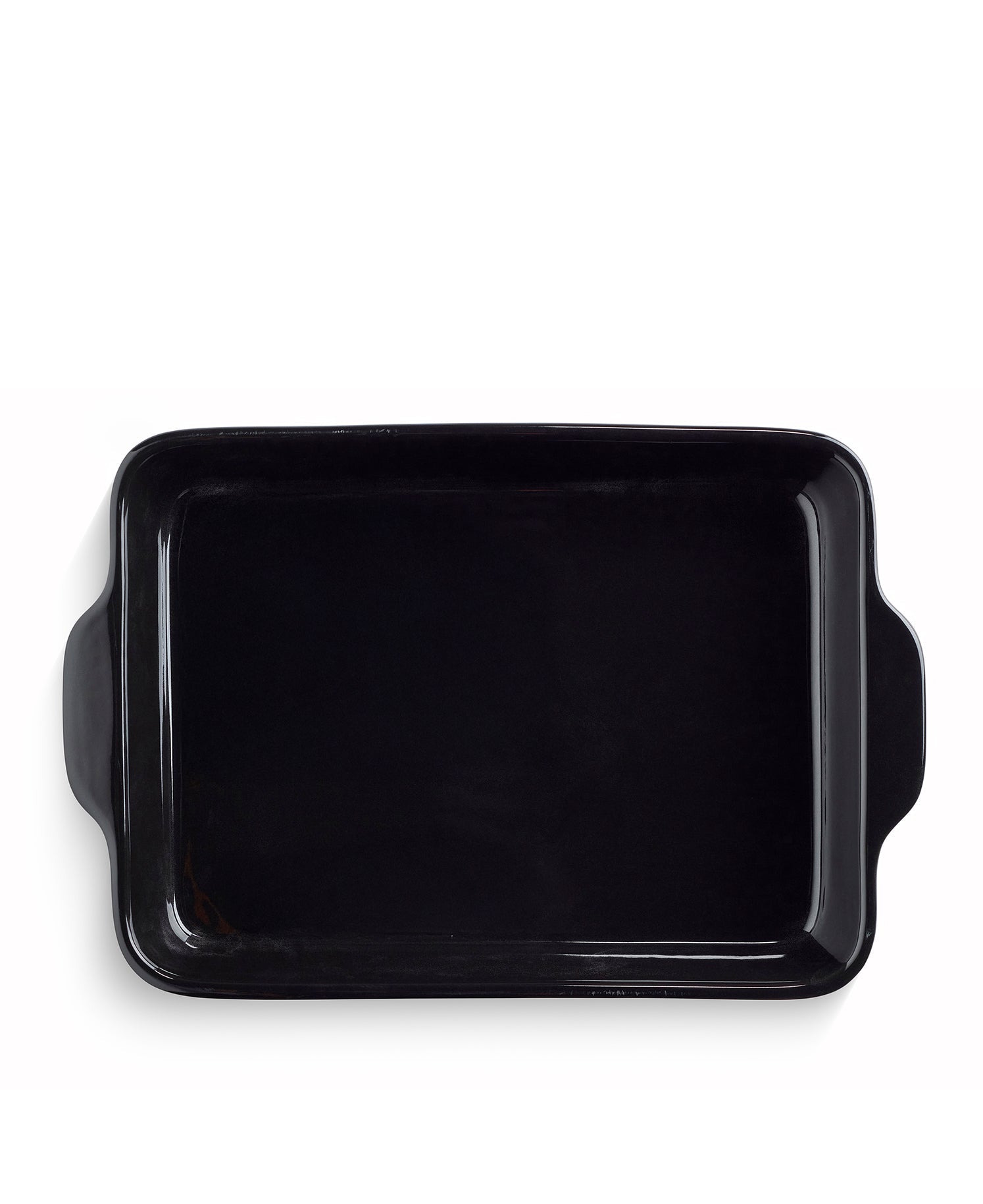Lot de 2 plats à four noir brillant