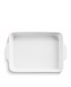 Lot de 2 plats à four blanc brillant