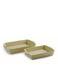Lot de 2 plats de cuisson Macchiato brillant