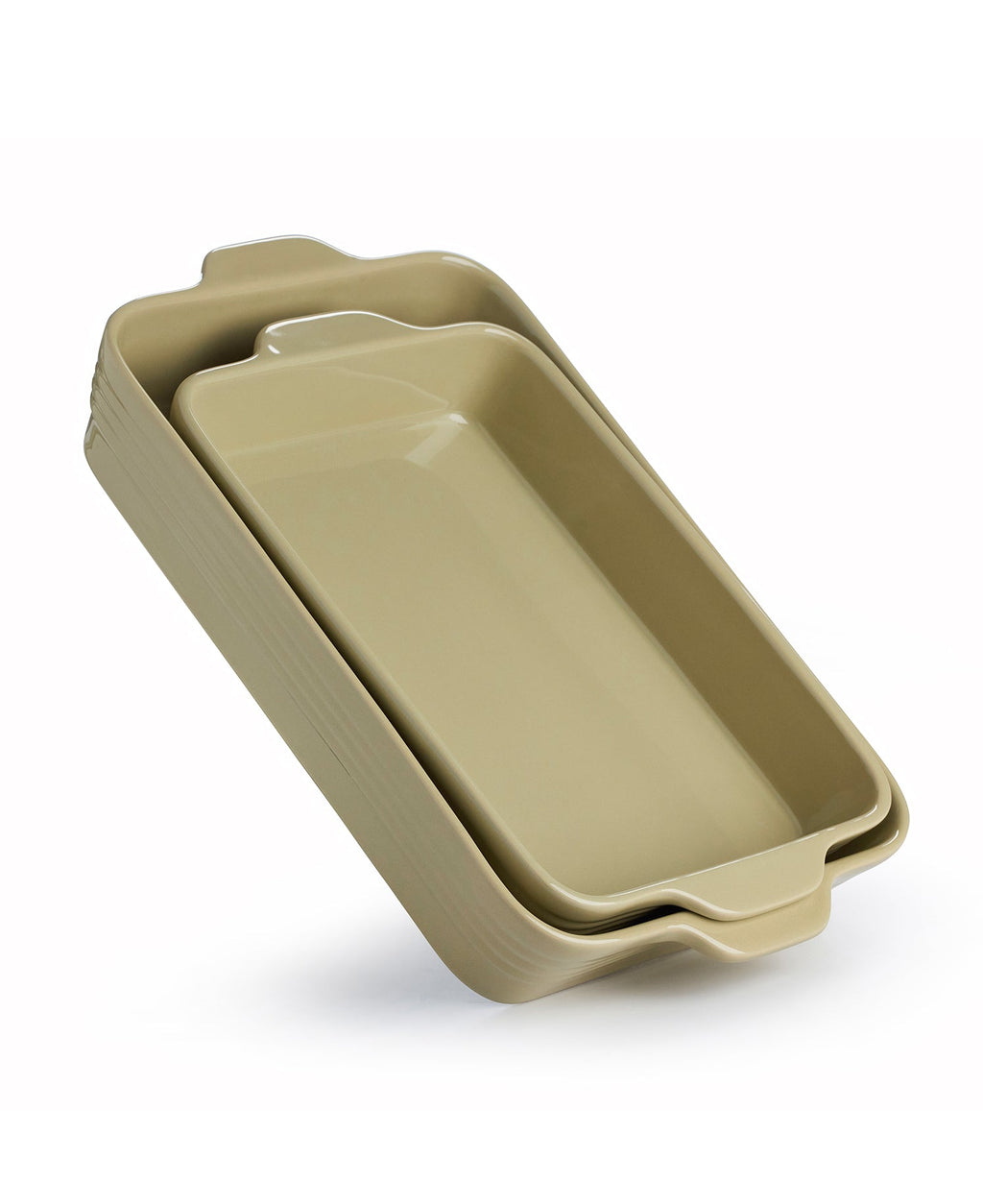 Lot de 2 plats de cuisson Macchiato brillant