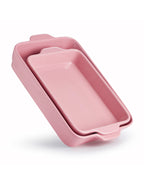 Lot de 2 plats à four Rose Brillant