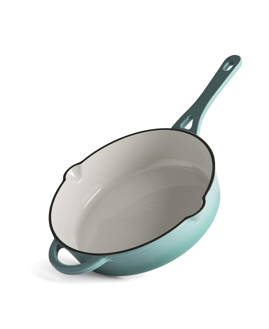 Cocotte en fonte avec couvercle, 28 cm de diamètre, Vert Rétro