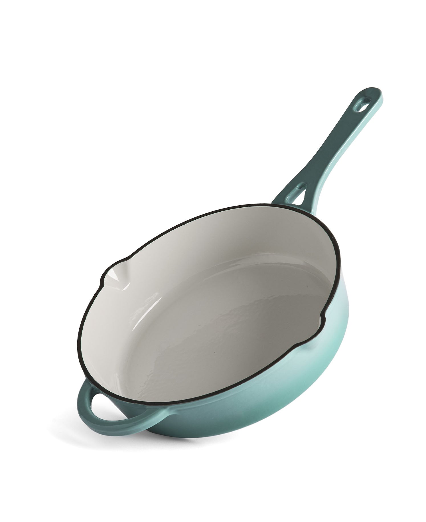 Cocotte en fonte avec couvercle, 28 cm de diamètre, Vert Rétro