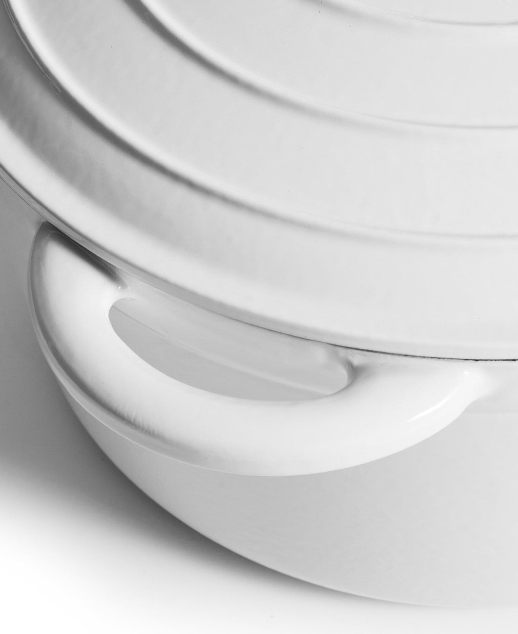 Cocotte en fonte avec couvercle, 7 litres, 29 cm de diamètre, sel marin