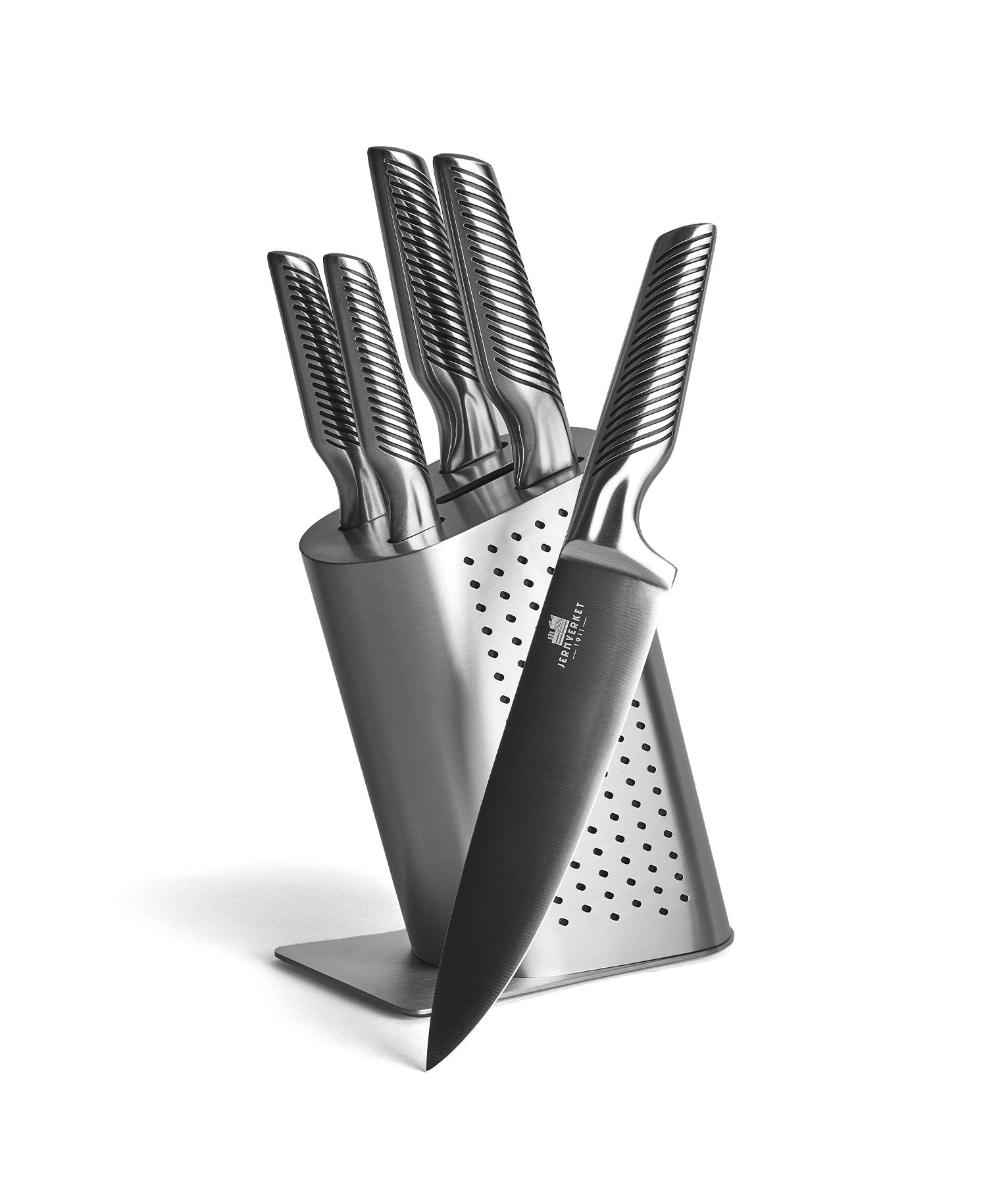 Set de Couteaux Premium avec Bloc en Acier Inoxydable – 5 Pièces