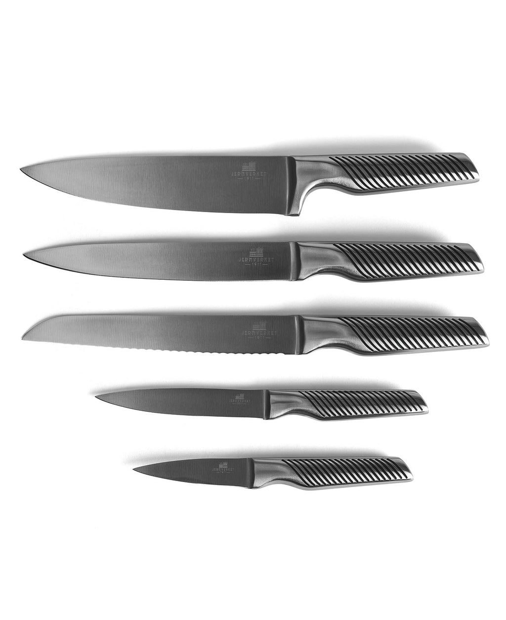 Set de Couteaux Premium avec Bloc en Acier Inoxydable – 5 Pièces