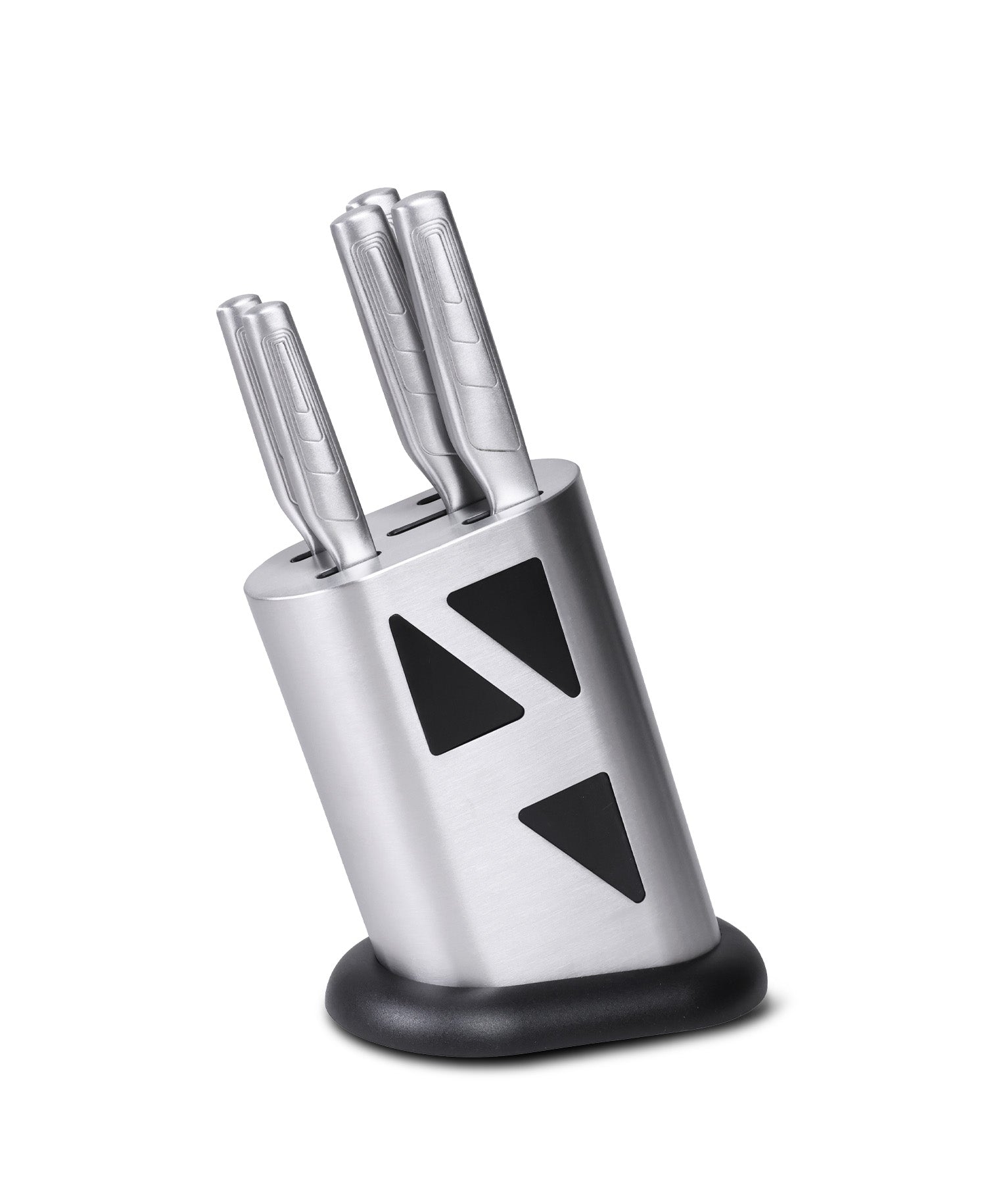 Set de Couteaux avec Bloc de Cuisine – 5 Pièces en Acier Inoxydable