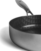 Sauteuse de 28 cm de diamètre en acier inoxydable avec revêtement en céramique
