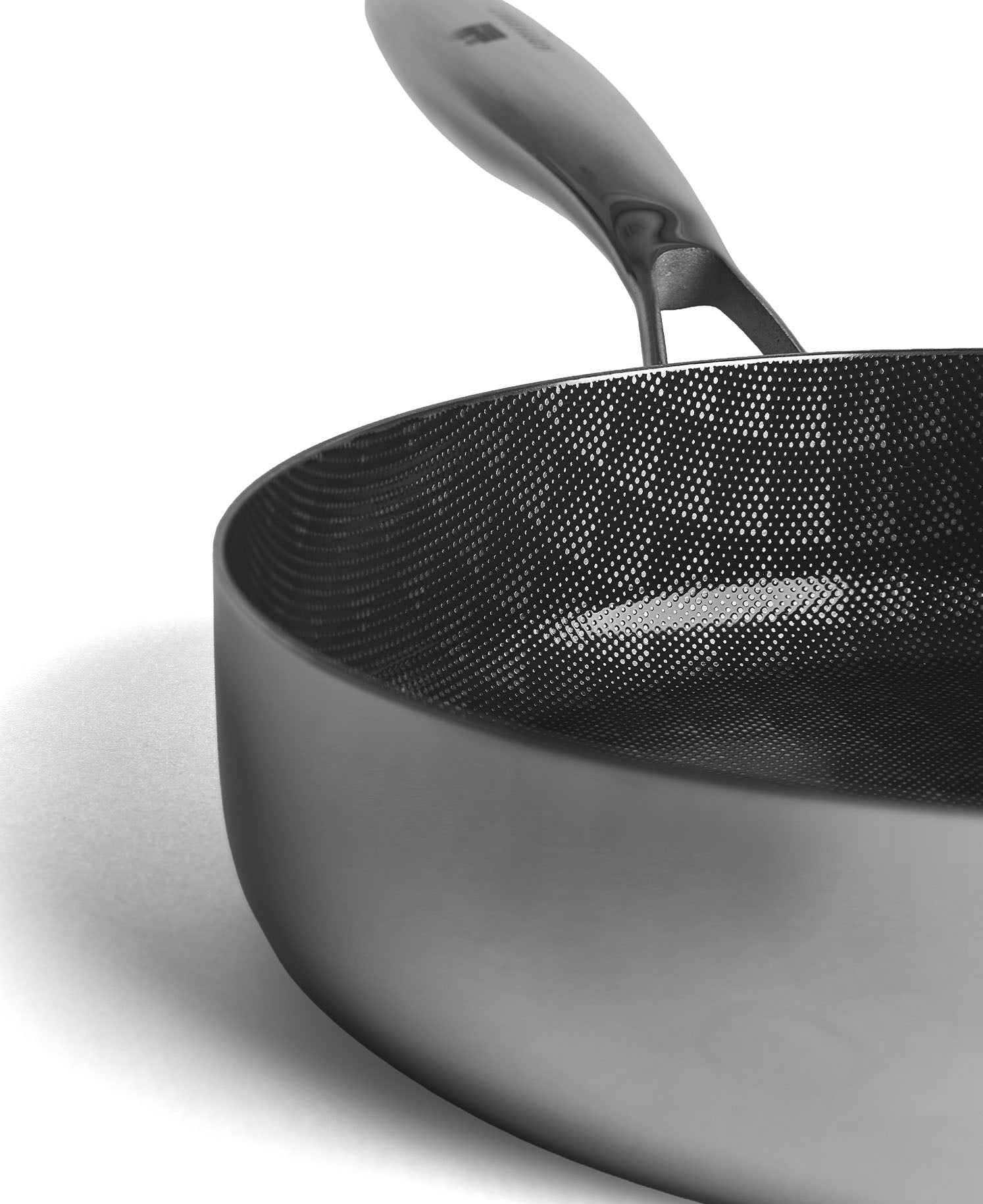 Sauteuse de 28 cm de diamètre en acier inoxydable avec revêtement en céramique