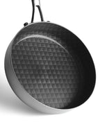 Sauteuse de 28 cm de diamètre en acier inoxydable avec revêtement en céramique