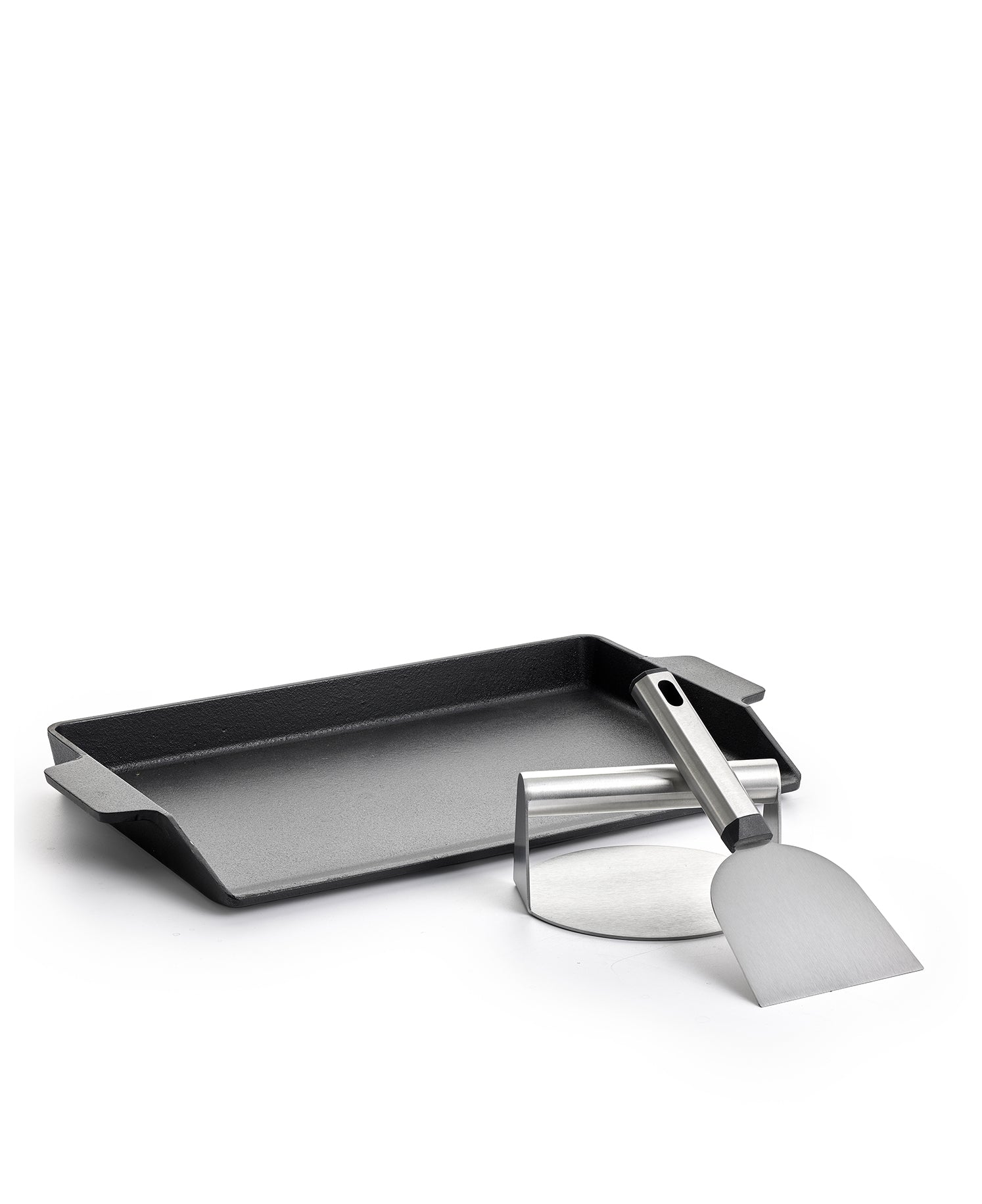 Kit Plancha Fonte Burger & Grill Noir 40x25 cm