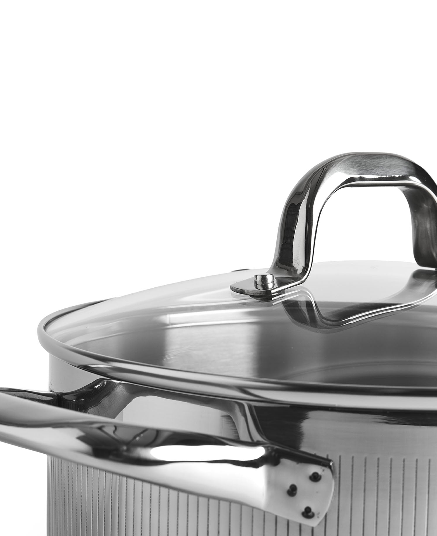 Marmite avec couvercle 5,4 litres Triply Acier Inoxydable