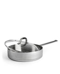 Sauteuse avec couvercle 28 cm de diamètre, triple épaisseur, acier inoxydable