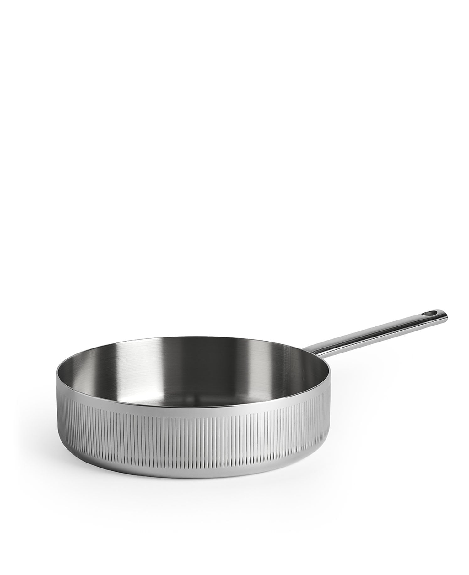 Sauteuse avec couvercle 28 cm de diamètre, triple épaisseur, acier inoxydable