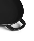 Poêle en fonte 28 cm de diamètre Noire avec Manche en Bois