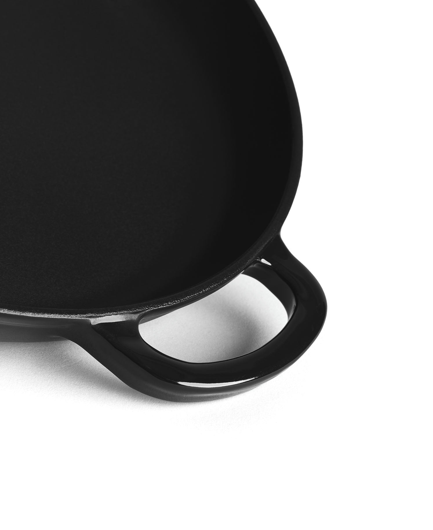 Poêle en fonte 28 cm de diamètre Noire avec Manche en Bois