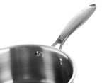 Casserole en cuivre avec couvercle de 18 cm de diamètre