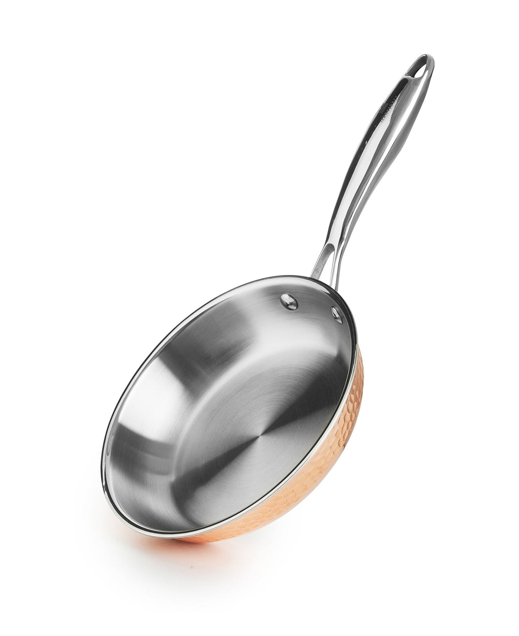 Poêle en cuivre martelé 20 cm de diamètre