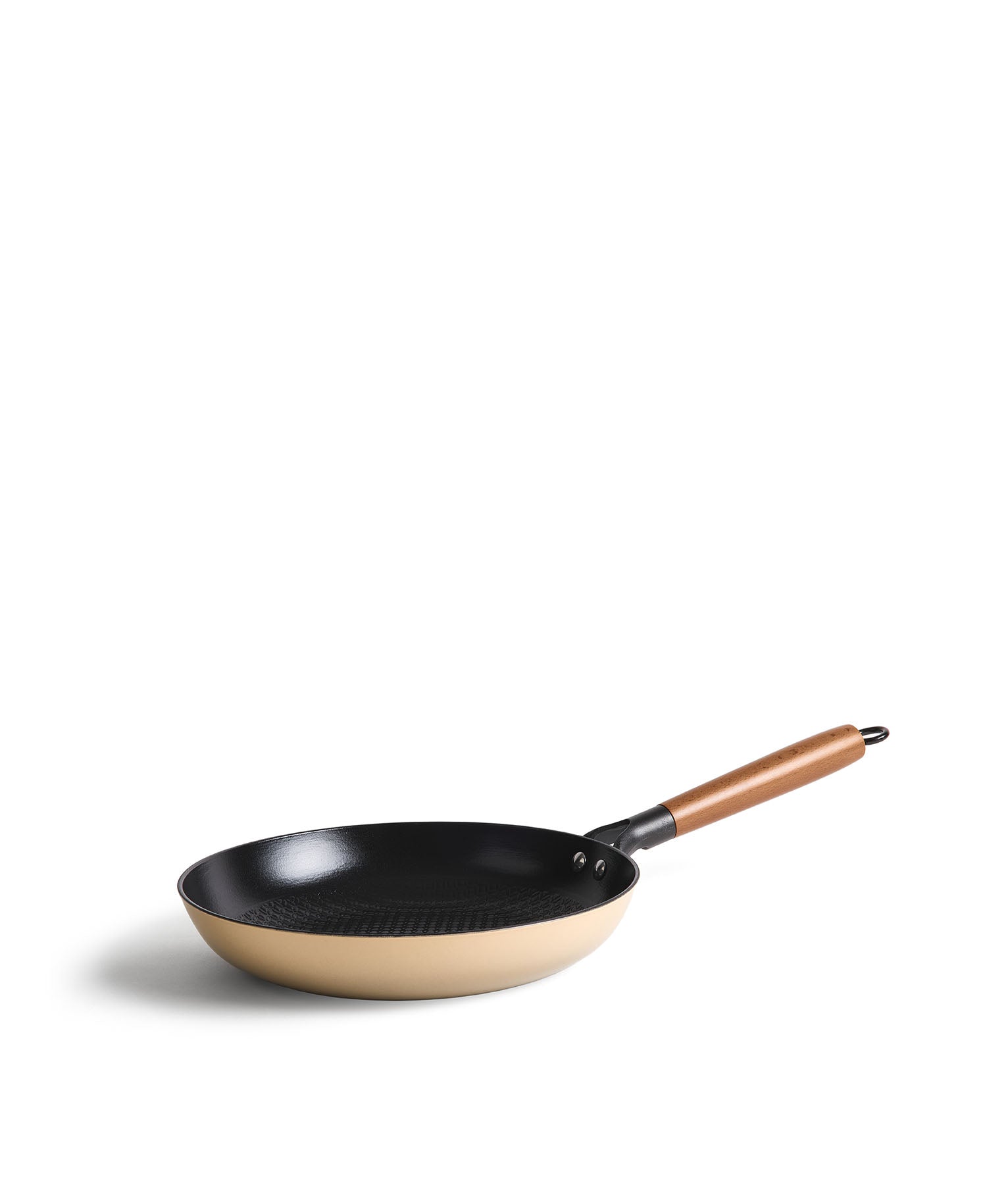 Poêle en fonte légère 28 cm de diamètre Blanc Crème