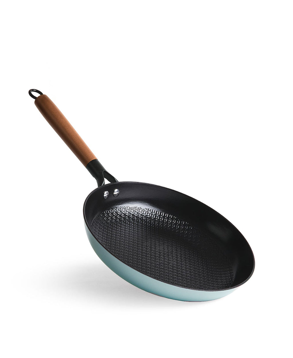 Poêle en fonte légère 28 cm de diamètre Vert Rétro